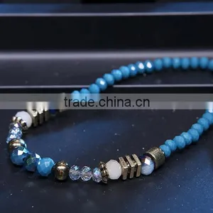 Wholesale Men Ans Women Beads Bracelet Alloy Glass Beads Bracelet thumbnail-3