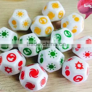 Resin 12 Sided Custom Made Polyhedral Dice With Logo Printing thumbnail-1