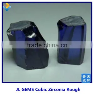 Lab Created Superior Dark Blue CZ /Cubic Zirconia Rough Uncut Prices thumbnail-1