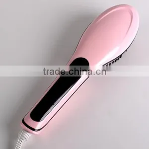 Straightener Brush,ceramic Heating Plate Fast Hair Straightener Brush Easy Use Hair Brush thumbnail-1