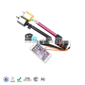 Extendable Selfie Stick With Bluetooth Shutter Button for Mobile Phone thumbnail-3
