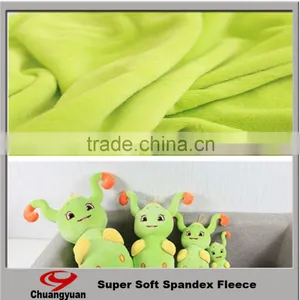 Super Soft High Quality 100% Polyester Fleece Fabric Plain Green Fleece Velvet Fabric for Kid Toy thumbnail-1