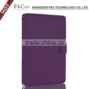 Shenzhen F&C Hand-crafted Premium PU Leather Material Folio Cover for Macbook Air Case 11" 12" 13" 15" Compatible thumbnail-3