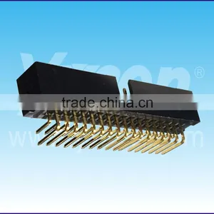 Dongguan Factory Price 2.54mm Pitch Fine Quality Dual Row Right Angle Box Header Connector thumbnail-4