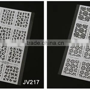 2016 Nail Stencil Guide Vinyl Decal Sticker Nail Stencil Sticker thumbnail-3