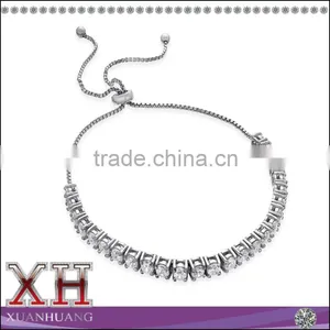 Most Pupular Design 925 Sterling Silver Ajustable Zircon Bracelet thumbnail-1