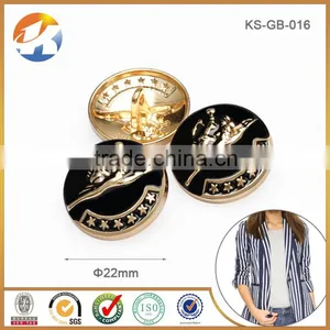 High Grade Cheaper Dome Shape Custom Metal Button thumbnail-1