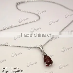 New Product 2016 Innovative Product 925 Sterling Silver Necklace , Rechangable Pendant Silver Necklace thumbnail-3