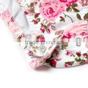 2016 Wholesale Vintage Soft Cotton Sleeveless Baby Rompers With Bow For Toddler Girls thumbnail-6