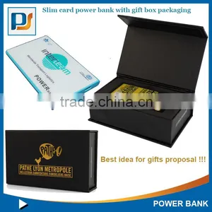 2015 Best Sale ATL Brand Slim Business Name Card Li-polymer Power Bank 2200mAh for Promotional Gifts thumbnail-2