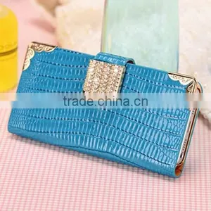 2014 Hot Selling Diamond Magnetic Leather Wallet Flip Mobile Phone Case Cover for Apple Iphone 6 thumbnail-6
