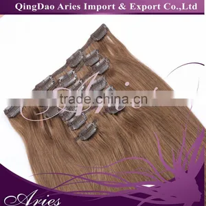 Top Quality 100% Unprocessed Human Virgin Hair Sexy Clip In Hair Extensions For White Women thumbnail-5