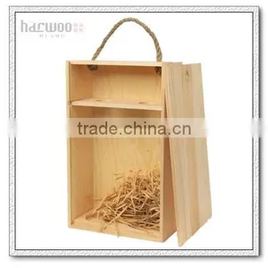 High Quality Wooden Wine Bottle Case for Sale thumbnail-2