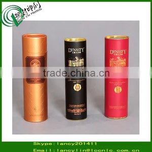 Luxury Spiral Wound Wine Packing Tube With Metal Caps Wine Bottle Composite Paper Tube Cans thumbnail-2