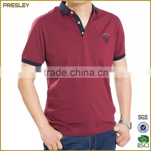 Men's Cheap Long Sleeve Jersey Polo Shirt With Contrast Woven Collar Customized Polo Shirt thumbnail-4