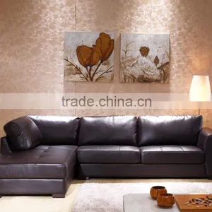 Hot Sale Living Room Soft and Leisure Leather Sofa thumbnail-1