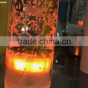 Rechargable Battery Operated Wedding Party Night Club Bar Glowing Light up Round Mini Fashionable Led Crystal Table Lamp thumbnail-6