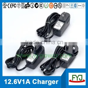 Battery Charger 12.6v 1a for 3S Lithium Rechargeable Battery Pack YJP-126100 thumbnail-1