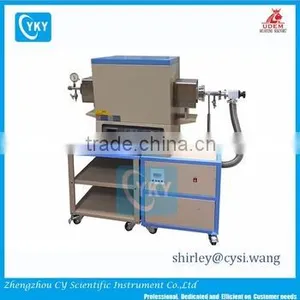 1700C Lab Tube Furnace With High Vacuum System Crystal Growth Furnace thumbnail-1