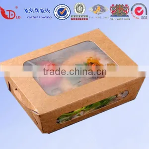 Disposable Custom Printed Food Kraft Lunch Paper Box for Food Packaging thumbnail-1