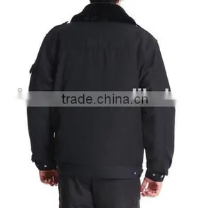 Black Cotton Work Uniform Warm Winter Clothing Winter Jacket for Men thumbnail-2