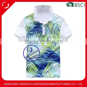 Sublimated Plain Allover Print Polo t Shirt for Men thumbnail-1