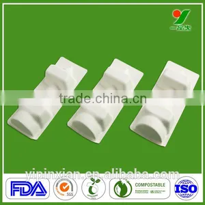 Wholesale 90days Biodegradable OEM Bagasse Packing Molded Pulp Buffering Packaging Gaming Glasses Tray for Electronic Components thumbnail-6