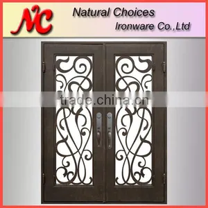 Popular Design Wrought Iron Front Door Design Quality Choice thumbnail-1
