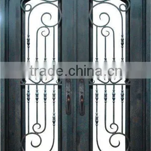 Arch Wrought Iron Double Door thumbnail-1