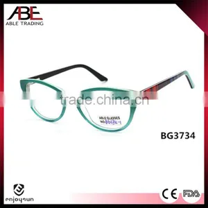 New Stylish 2016 Ladies High Level Handmade Acetate Eyeglasses Optical Frames Optics Spectacle Supplier's Choice thumbnail-1