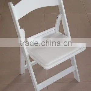 White Wood Party Hotel Wedding Banquet Rental Folding Chair Quality Choice thumbnail-1