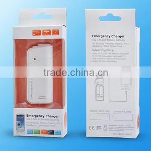 Wholesale OEM Emergency Mobile Phone Charger Using 2AA Battery With LED Lighting thumbnail-4