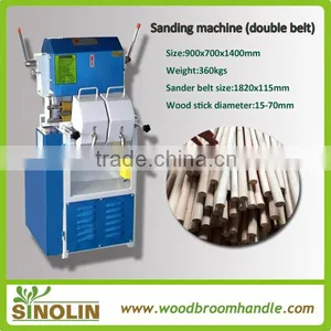 SINOLIN Broom Handle Machinery for Sale, Sander Machine for Wood, Match Stick Machine thumbnail-1