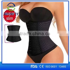 2016 New Fashion Latex Waist Trainer 9 Steel Boned Waist Training Corsets Latex Waist Cincher Sexy Women Shapewear Quality Choice thumbnail-6