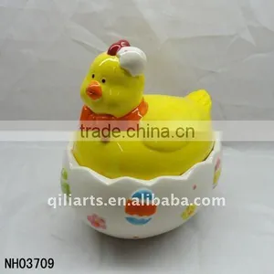 Ceramic Easter Chicken Candy Jar thumbnail-1