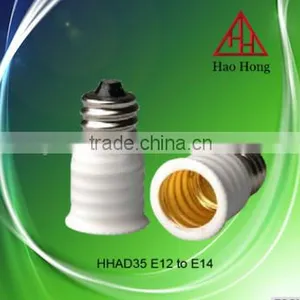 HAOHONG E12 to E14 Lamp Socket Base Converter White Color thumbnail-1