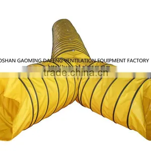 PVC Spiral Y Junction Mining Tunnel Fire Resistant Duct thumbnail-1