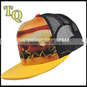 5panel Foam and Mesh Sublimation Print Baseball Caps in Trucket Hats thumbnail-1
