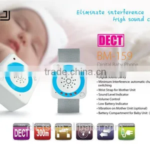 1.8GHz Wireless DECT Wrist Design Audio Rechargeable Baby Phone thumbnail-2