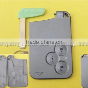 3 Button Renault Laguna Smart Card Key Blank With Light Button Key Renault Card thumbnail-1