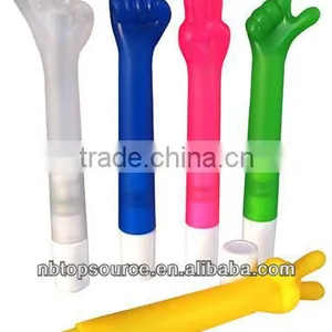 Promotional Finger Shape Ball Pen Wtih Light thumbnail-1