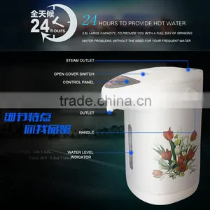 110V or 220v Household Air Pressure Type Hot Water Kettle 4.8L Large Capacity Plastic Electric Kettle thumbnail-1