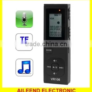 Support TF Card Telephone Recording Digital Voice Recorder MP3 Player With 4GB Memory thumbnail-1