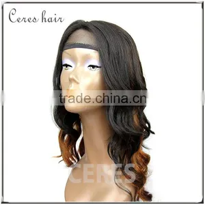 Cheap Factory Price 100% Human Hair Lace Front Wigs Lace Front Ombre Wigs for Black Women thumbnail-4