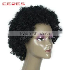 Short Kinky Curly Human Hair Wig, Low Price Curly Wig for Black Women In Stock thumbnail-5