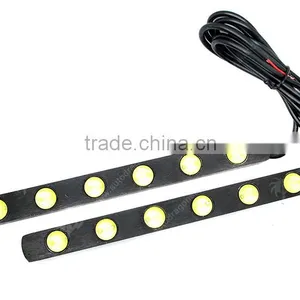 2 x Super White 6LED Car Daytime Running Light DRL Daylight Kit 12V DC Head Lamp thumbnail-2