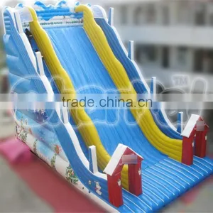 Winter Snow Theme Inflatable Skiing Slide thumbnail-1