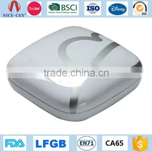 China OEM Customized Square Metal Small Tin Box Can White thumbnail-1