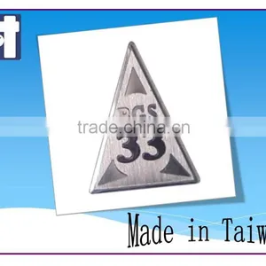 Thick Nameplate Silver 3d Metal Sticker thumbnail-5