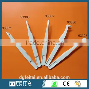 Cleaning Tool ESD White Plastic Tweezers /ESD Antistatic Tweezers thumbnail-3